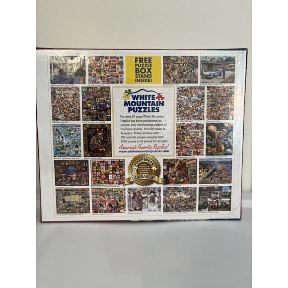 White Mountain Jigsaw Puzzle Vintage Signs Unopened Larger 1000 Pieces 24” X 30” - Picture 2 of 3